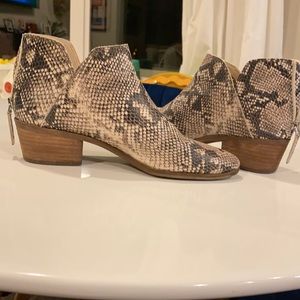 Dolce Vita Snakeskin Booties
